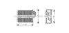 <strong>Радіатор обігрівача салону MB Sprinter/VW Crafter (06-18) AVA AVA COOLING MSA6400 (фото 1)</strong>