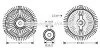 <strong>AVA DB віскомуфта вентилятора радіатора W210/140 2.8/3.2 93- AVA COOLING MSC418 (фото 1)</strong>