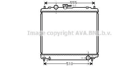 <strong>Радіатор, Система охолодження двигуна MITSUBISHI AVA COOLING MT2109 (фото 1)</strong>