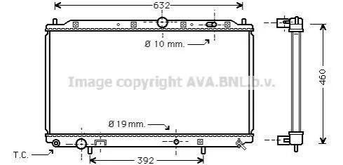 <strong>Радіатор, Система охолодження двигуна CLEVER FIT AVA COOLING MT2116 (фото 1)</strong>