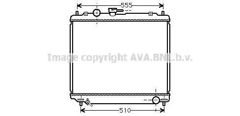 <strong>AVA MITSUBISHI Радіатор сист. охолодження PAJERO 2,8 TD 93- AVA COOLING MT2181 (фото 1)</strong>