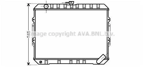 <strong>AVA MITSUBISHI Радіатор охолодження двиг. PAJERO II 2.5 TD 4WD 90- AVA COOLING MT2187 (фото 1)</strong>