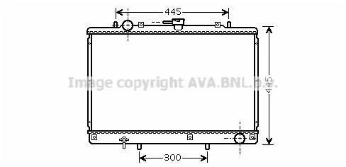<strong>AVA MITSUBISHI Радіатор сист. охолодження двиг. L200 2.5D 96- AVA COOLING MT2188 (фото 1)</strong>