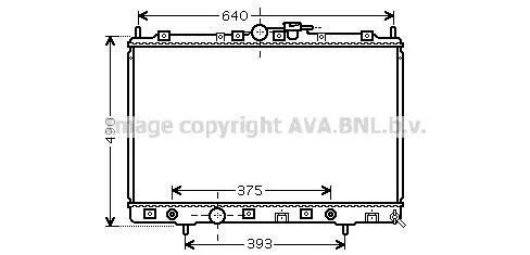 <strong>AVA MITSUBISHI Радіатор сист. охолодження двиг. Pajero Pinin 1.8/2.0 99- AVA COOLING MT2200 (фото 1)</strong>