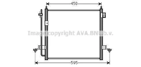 <strong>AVA MITSUBISHI Радіатор кондиціонера (конденсатор) L200 07- AVA COOLING MT5239D (фото 1)</strong>