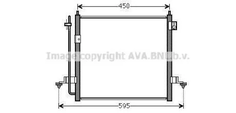 AVA MITSUBISHI Радіатор кондиціонера (конденсатор) L200 07- для Mitsubishi AVA COOLING MT5239D фото товару