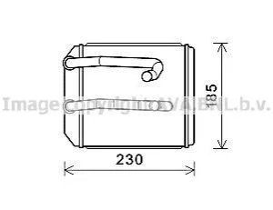 <strong>Радіатор обігрівача салону Mitsubishi L200 (96-07) AVA AVA COOLING MT6260 (фото 1)</strong>