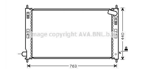 <strong>Радіатор охолодження двигуна (MTA2207) AVA AVA COOLING MTA 2207 (фото 1)</strong>