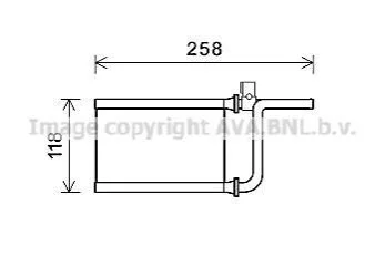 <strong>Радіатор обігрівача MITSUBISHI MONTERO (2007) 3.2 DID (Ava) AVA COOLING MTA6254 (фото 1)</strong>