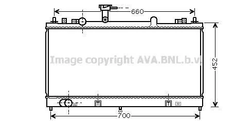 <strong>AVA MAZDA Радіатор охолодження Mazda 6 1.8/2.3 02- AVA COOLING MZ2162 (фото 1)</strong>