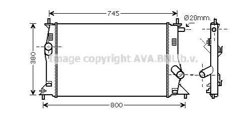 <strong>Радіатор AVA COOLING MZ2183 (фото 1)</strong>