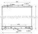 <strong>AVA MAZDA Радіатор охолодження CX-9 3.5 06-, CX-9 3.7 07- AVA COOLING MZ2245 (фото 1)</strong>