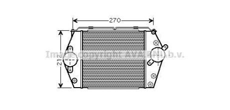 AVA MAZDA Інтеркулер 6 2.0 TD 02-07 AVA COOLING MZ4188 фото товару