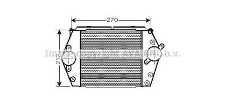 AVA MAZDA Інтеркулер 6 2.0 TD 02-07 для Mazda AVA COOLING MZ4188 фото товару