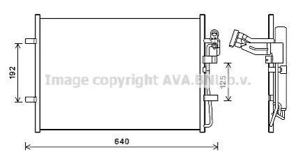 <strong>Радіатор кодиціонера AVA COOLING MZ5281D (фото 1)</strong>