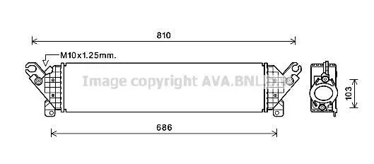<strong>AVA MAZDA Інтеркулер Mazda 3, 6, CX-5 2.2d 12- AVA COOLING MZA4277 (фото 1)</strong>