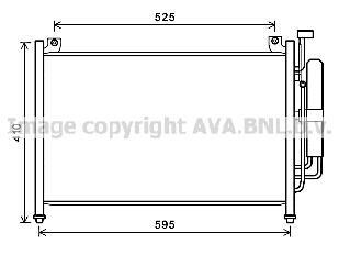 AVA MAZDA Радіатор кондиціонера (конденсатор) Mazda 2 07- AVA COOLING MZA5236D фото товара