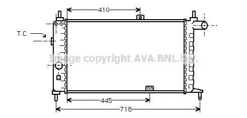 <strong>Радіатор AVA COOLING OL 2066 (фото 1)</strong>