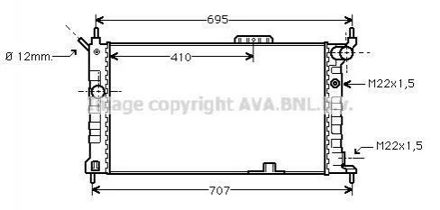 <strong>Радіатор AVA COOLING OL2091 (фото 1)</strong>