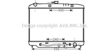 AVA OPEL Радіатор охолодження двиг. MONTEREY A 3.1, 3.2 91-, ISUZU AVA COOLING OL2180 фото товару