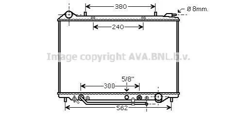 <strong>Радіатор, Система охолодження двигуна CLEVER FIT GENERAL MOTORS AVA COOLING OL2405 (фото 1)</strong>