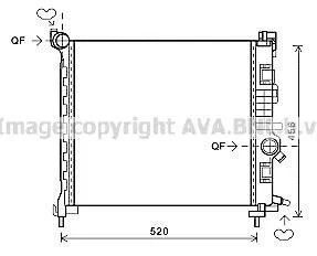 <strong>OP MERIVA 2010 Радіатор охолодження 1.3 CDTI AVA COOLING OL2561 (фото 1)</strong>