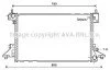 <strong>AVA CHEVROLET Радіатор системи охолодження VOLT EV 150 11-, OPEL AVA COOLING OL2601 (фото 1)</strong>