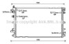 Купити Радіатор, Система охолодження двигуна AVA COOLING OL2653 за низькою ціною в Україні (фото 1)