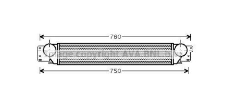 AVA CHEVROLET Інтеркулер CAPTIVA 2.0 D 06-, OPEL AVA COOLING OL4442 фото товара