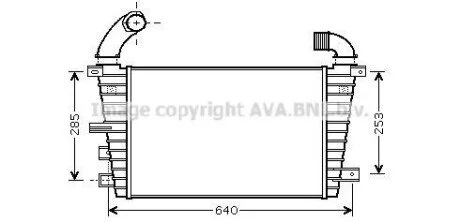 AVA OPEL Інтеркулер Astra H 1.7CDTI 07- для Opel, Vauxhall AVA COOLING OL4585 фото товару