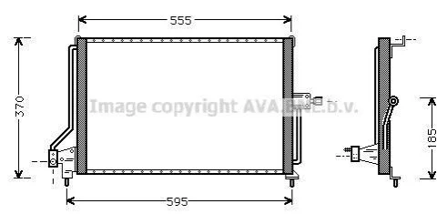 <strong>AVA OPEL Радіатор кондиціонера (конденсатор) Astra F 91- AVA COOLING OL5209 (фото 1)</strong>