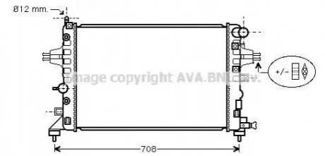 Радіатор для Opel, Vauxhall AVA COOLING OLA 2362 фото товару
