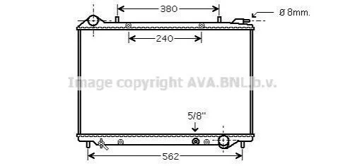 <strong>Радіатор, Система охолодження двигуна CLEVER FIT GENERAL MOTORS AVA COOLING OLA2441 (фото 1)</strong>