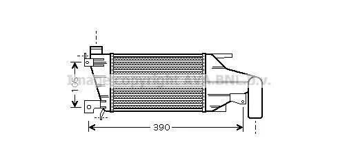 <strong>AVA OPEL Інтеркулер Astra H 1.7CDTI 04- AVA COOLING OLA4417 (фото 1)</strong>