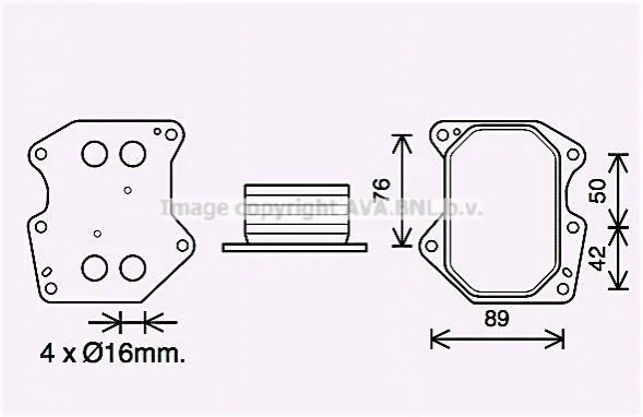<strong>Радіатор масляний AVA AVA COOLING PE3400 (фото 1)</strong>