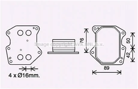 Радіатор масляний AVA для AVA COOLING PE3400 фото товару