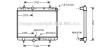 AVA CITROEN Радіатор сист. охолодження двиг. (автомат) C5 2,0 04- AVA COOLING PEA2280 (фото 1)