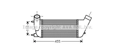 <strong>AVA CITROEN Інтеркулер C8, Jumpy, Fiat Scudo, Ulysse, Lancia, Peugeot 807 2.0HDI 06- AVA COOLING PEA4347 (фото 1)</strong>