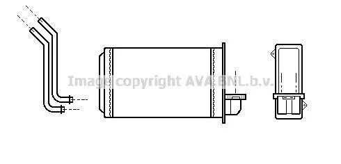 <strong>AVA PEUGEOT Радіатор опалення 205/309 AVA COOLING PEA6088 (фото 1)</strong>