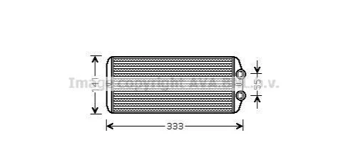 <strong>Радіатор обігрівача салону PSA Partner Berlingo 08> 1.6VTi 1.6 HDI MT AC+/- AVA AVA COOLING PEA6312 (фото 1)</strong>