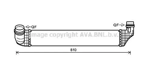 <strong>AVA RENAULT Інтеркулер GRAND SCENIC III 1.6 11-, SCENIC III 1.6 11- AVA COOLING RT4614 (фото 1)</strong>