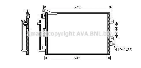<strong>Радіатор кодиціонера CLEVER FIT RENAULT AVA COOLING RT5417D (фото 1)</strong>