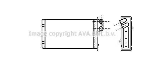 <strong>AVA RENAULT Радіатор опалення SAFRANE I 92-, SAFRANE II 96- AVA COOLING RT6161 (фото 1)</strong>