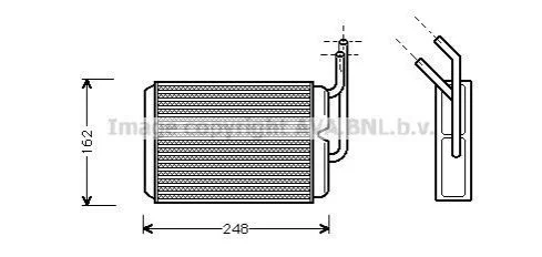 <strong>AVA RENAULT Радіатор опалення Twingo I AVA COOLING RT6220 (фото 1)</strong>