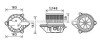 Купити Вентилятор обігрівача салону Renault Megane (95-02) Scenic (95-02) AC+ AVA AVA COOLING RT8587 за низькою ціною в Україні (фото 1)