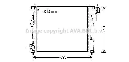 <strong>Радіатор, Система охолодження двигуна AVA COOLING RTA2427 (фото 1)</strong>