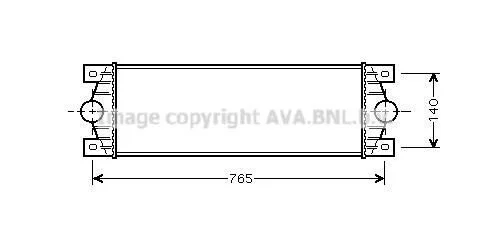 <strong>AVA RENAULT Інтеркулер MASTER PRO 05- AVA COOLING RTA4329 (фото 1)</strong>