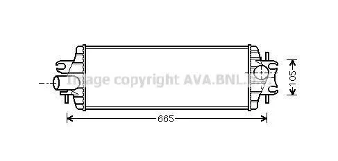 <strong>AVA RENAULT Інтеркулер Trafic II, Opel Movano, Nissan 2.5dCi/DTI 01- AVA COOLING RTA4358 (фото 1)</strong>
