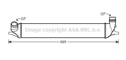 <strong>AVA RENAULT Інтеркулер Laguna III 2.0 16V/2.0dCi 07- AVA COOLING RTA4426 (фото 1)</strong>