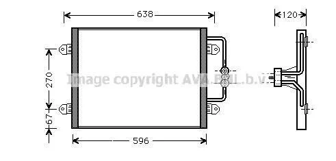 <strong>Радіатор кондиціонера AVA COOLING RTA5256 (фото 1)</strong>